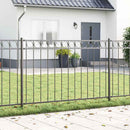 vidaXL Kerítéselem ASSEN Szürke 170 x 130 cm Acél