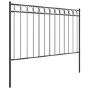 vidaXL Kerítéselem ASSEN Szürke 170 x 130 cm Acél