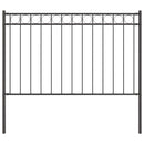 vidaXL Kerti Kerítés Szürke Acél