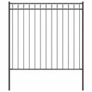 vidaXL Kerti Kerítés Szürke Acél