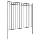 vidaXL Kerítéselem ASSEN Szürke 170 x 170 cm Acél