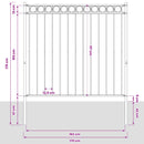 vidaXL Kerítéselem ASSEN Szürke 170 x 170 cm Acél