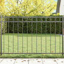 vidaXL Kerítéselem ASSEN 170 x 100 cm Acél Szürke