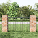 vidaXL Kerítéselem ASSEN 170 x 100 cm Acél Szürke