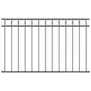 vidaXL Kerti Kerítés Szürke Acél