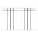 vidaXL Kerítéselem ASSEN 170 x 100 cm Acél Szürke