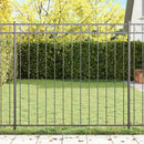 vidaXL Kerítéselem ASSEN 163 x 120 cm Acél Szürke