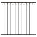 vidaXL Kerti Kerítés Szürke Acél