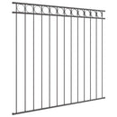 vidaXL Kerítéselem ASSEN 163 x 120 cm Acél Szürke