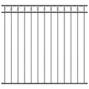 vidaXL Kerítéselem ASSEN 163 x 150 cm Acél Szürke