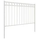 vidaXL Kerti Kerítés Fehér Acél