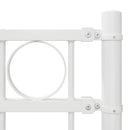 vidaXL Kerti Kerítés Fehér Acél