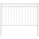 vidaXL Kerítéselem ASSEN Fehér 170 x 150 cm Acél