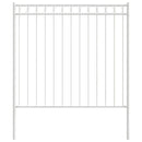 vidaXL Kerti Kerítés Fehér Acél
