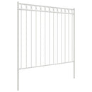 vidaXL Kerítéselem ASSEN Fehér 170 x 200 cm Acél