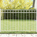 vidaXL Kerítéselem ASSEN Fehér 170 x 80 cm Acél