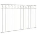 vidaXL Kerítéselem ASSEN Fehér 170 x 80 cm Acél