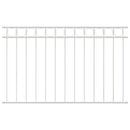 vidaXL Kerti Kerítés Fehér Acél