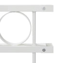 vidaXL Kerti Kerítés Fehér Acél