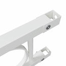 vidaXL Kerti Kerítés Fehér Acél