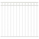 vidaXL Kerti Kerítés Fehér Acél