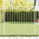 vidaXL Kerítéselem ASSEN 163 x 150 cm Acél Fehér