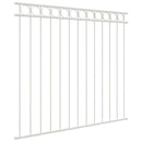vidaXL Kerti Kerítés Fehér Acél