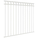 vidaXL Kerítéselem ASSEN 163 x 150 cm Acél Fehér