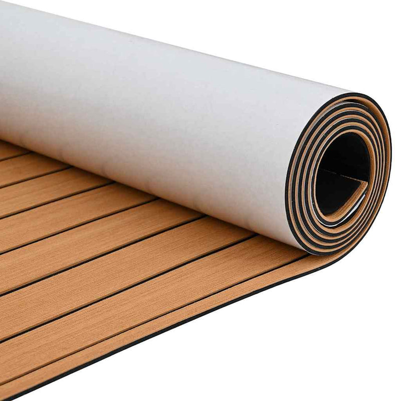 vidaXL Csónak padló Barna és fekete 240 x 90 cm EVA hab