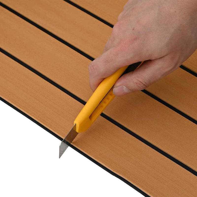 vidaXL Csónak padló Barna és fekete 240 x 90 cm EVA hab