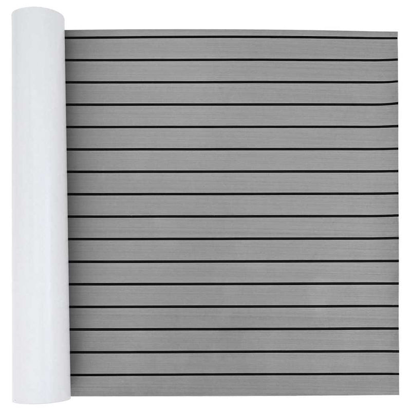 vidaXL Csónak padló világos szürke és fekete 240 x 90 cm EVA hab