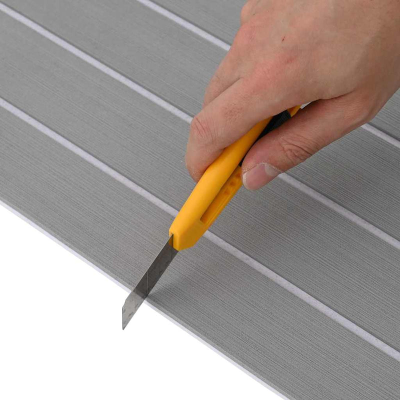 vidaXL Csónak padló Világosszürke és fehér 240 x 90 cm EVA hab