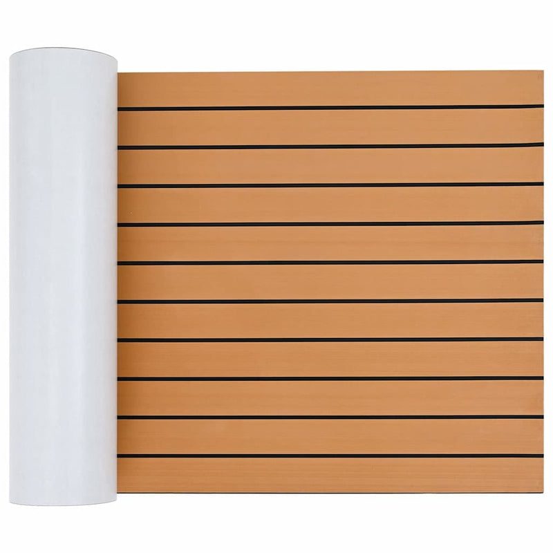 vidaXL Csónak padló Barna és fekete 240 x 60 cm EVA hab