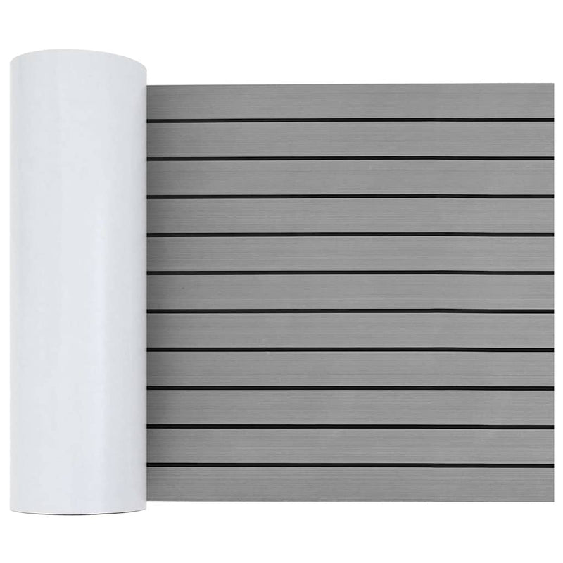 vidaXL Csónak padló világos szürke és fekete 240 x 60 cm EVA hab
