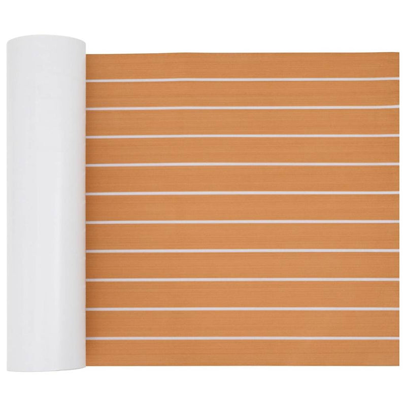 vidaXL Csónak padló Barna és fehér 240 x 60 cm EVA hab