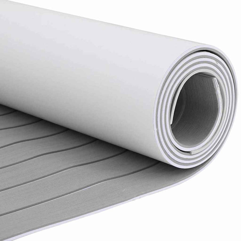 vidaXL Csónak padló Világosszürke és fehér 240 x 60 cm EVA hab