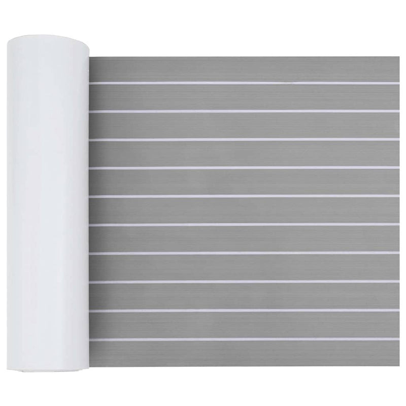 vidaXL Csónak padló Világosszürke és fehér 240 x 60 cm EVA hab