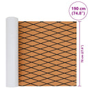 vidaXL Csónak padló Barna és fekete 190 x 70 cm EVA hab