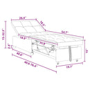 vidaXL Kanapéágy Világosszürke 194 x 67 x 37 cm szövet