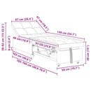 vidaXL Kanapéágy Sötétzöld 194 x 67 x 37 cm szövet