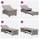 vidaXL Kanapéágy Tópszínű 194 x 67 x 37 cm szövet