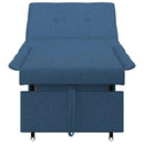 vidaXL Kanapéágy Kék 194 x 67 x 37 cm szövet