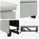 vidaXL Kanapéágy Világosszürke 67 x 194 x 38 cm Bársony