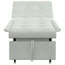 vidaXL Kanapéágy Világosszürke 67 x 194 x 38 cm Bársony