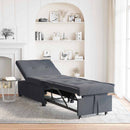 vidaXL Kanapéágy Sötétszürke 67 x 194 x 38 cm Bársony