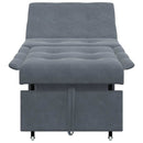 vidaXL Kanapéágy Sötétszürke 67 x 194 x 38 cm Bársony