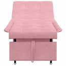 vidaXL Kanapéágy Rózsaszín 67 x 194 x 38 cm Bársony