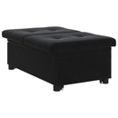 vidaXL Kanapéágy Fekete 194 x 67 x 82 cm Bársony