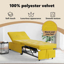 vidaXL Kanapéágy Sárga 194 x 67 x 82 cm Bársony