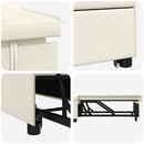 vidaXL Kanapéágy Krém 67 x 194 x 38 cm Bársony